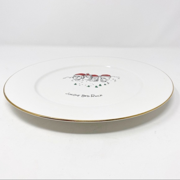 VINTAGE MERRY MASTERPIECE JINGLE BELL ROCK CHRISTMAS PLATE - Picture 3 of 6